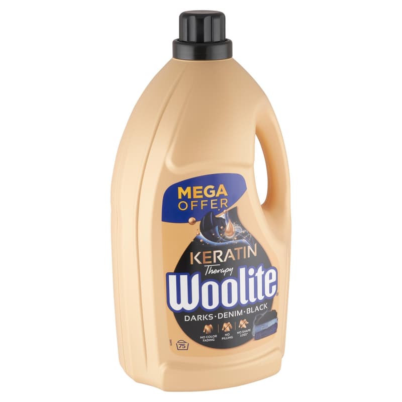 Woolite Keratin Therapy mosószer sötét ruhákhoz 4.5 l