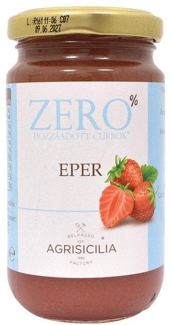 Agrisicilia Eper lekvár hozzáadott cukor nélkül