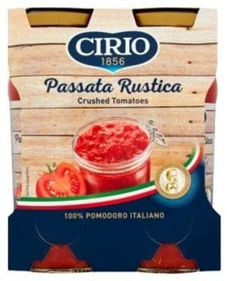 Cirio Passata Rustica paszírozott paradicsom 2x350g üveges