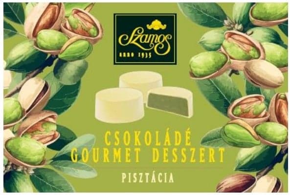 Szamos Gourmet Pisztácia fehércsokoládé desszert