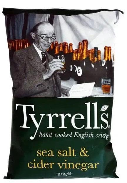 Tyrrells Burgonyachips tengeri sóval és almaecettel