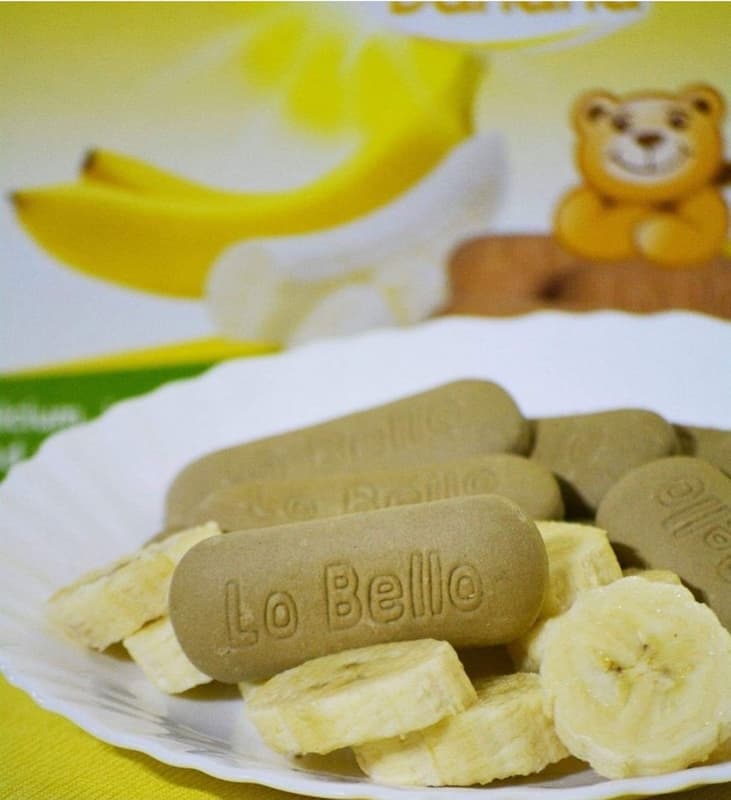 Lo Bello baba keksz banánnal, kálciummal, vassal és hozzáadott vitaminokkal
