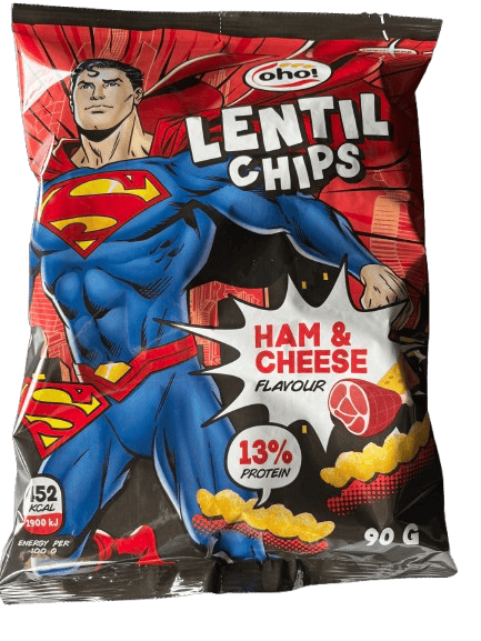 OHO "Superman" lencse chips sonkás-sajtos