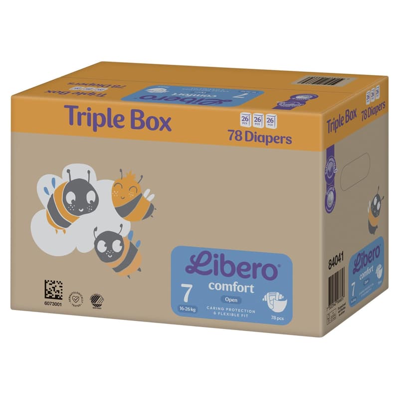Libero Comfort 7 TRIPLE BOX open diaper 16-26 kg (size 7)