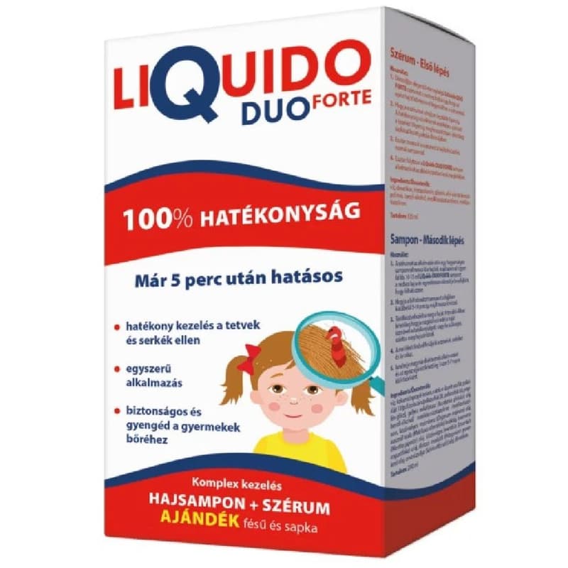 Liquido DuoForte sampon és szérum fejtetű serkeirtó 200+125 ml