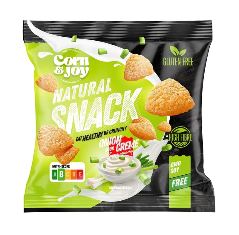 Corn&Joy hagymás tejfölös snack