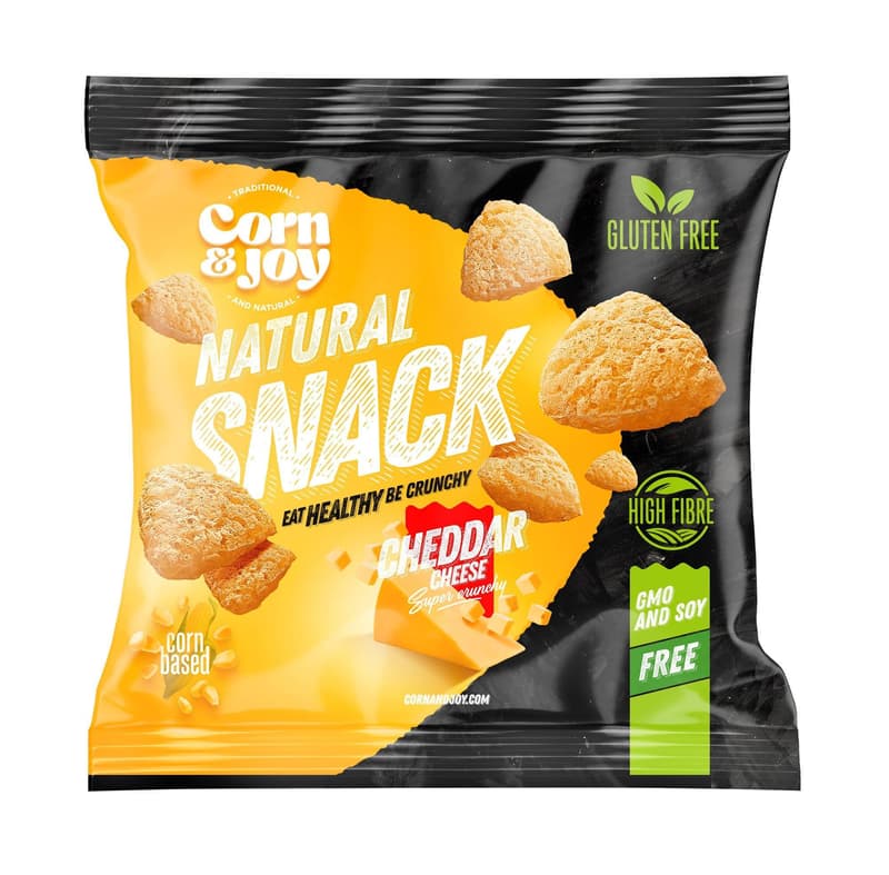 Corn&Joy cheddar sajtos snack