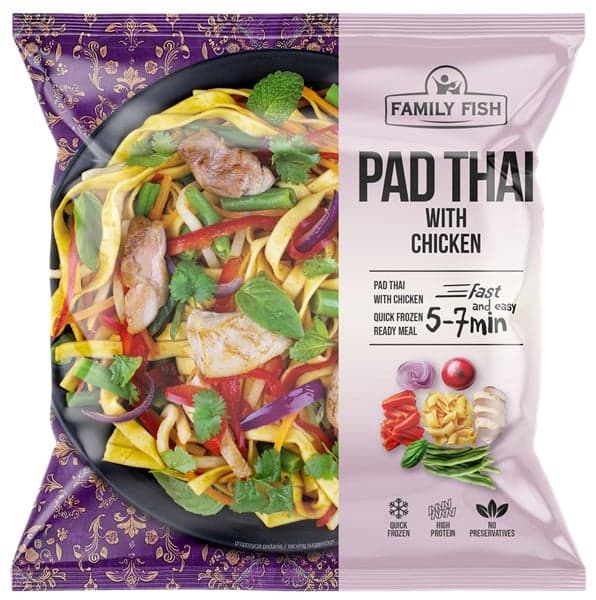 Pad thai with shrimps 500 g