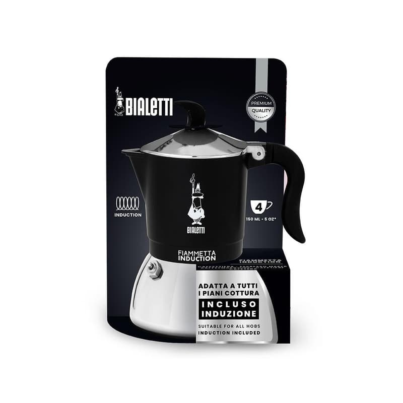 Bialetti Fiammetta Induction coffee maker 4 cups - black