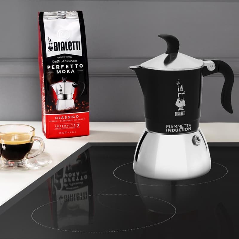 Bialetti Fiammetta Induction coffee maker 4 cups - black