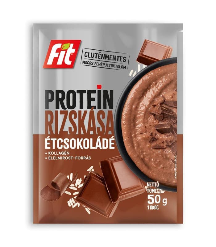 Fit Protein Rizskása étcsokoládé, gluténmentes