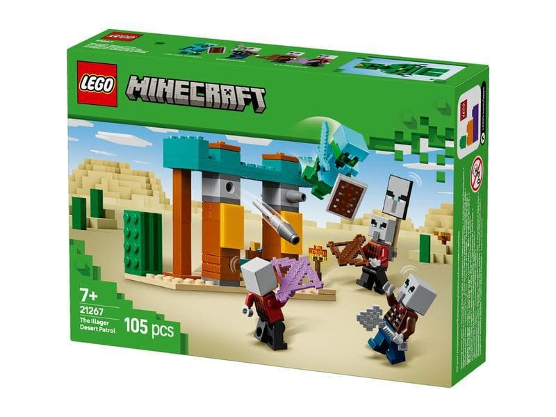 LEGO Minecraft 21267 Illagerek őrjárata a sivatagban