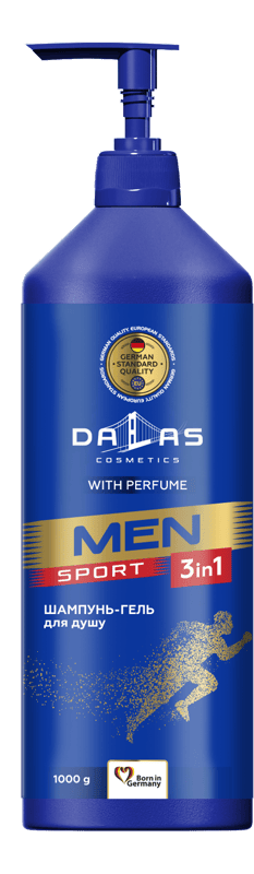 DALAS Férfi   3 az 1-ben  „SPORT” tusfürdő és sampon