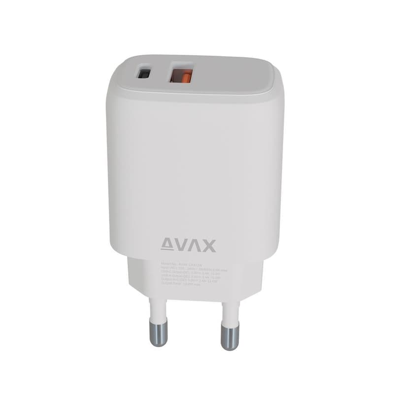 AVAX CH312W SPEEDY USB A + USB C töltő adapter, 12W
