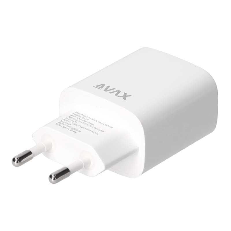 AVAX CH-320 Hálózati fali töltő USB + Type C, 20W