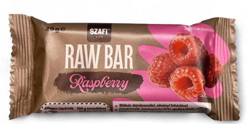 Szafi Life Protein Raspberry Raw Bar gluten-free