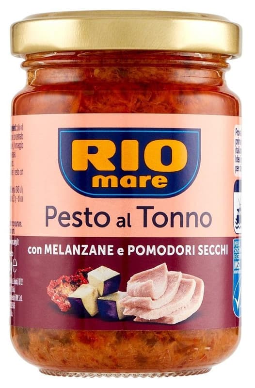 Rio Mare Tonhalas pesto padlizsánnal és paradicsommal