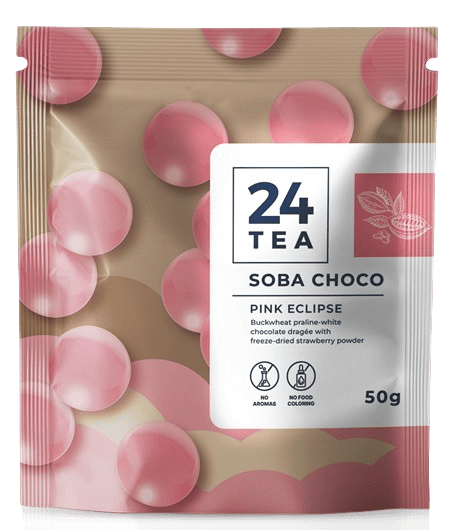 24tea Soba Choco Pink Eclipse epres fehércsokis drazsé