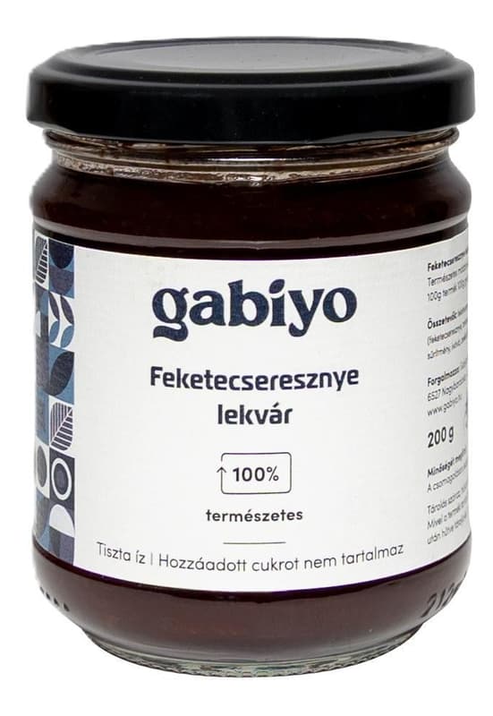 Gabiyo Black Cherry Jam with 0% Added Sugars