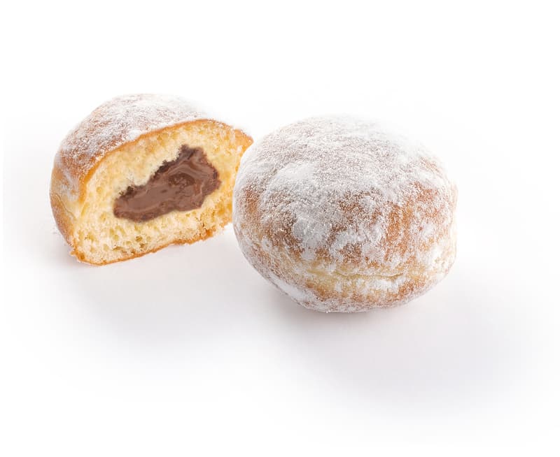 Mini fánk csokoládés mogyorós töltelékkel