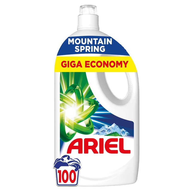 Ariel Folyékony Mosószer Mountain Spring 100 mosáshoz, 4.5 l
