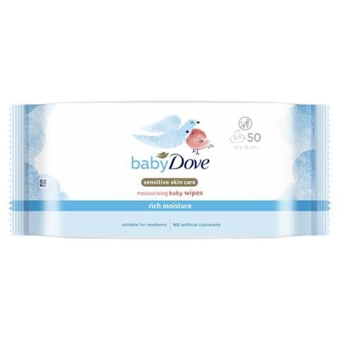 Dove Baby nedves törlőkendő 50db