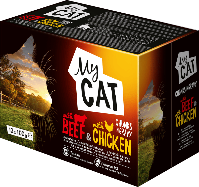 MY CAT alutasak box , csirke-marha