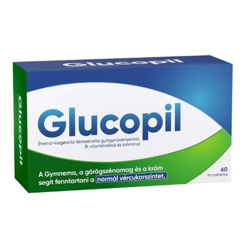 Glucopil filmtabletta gyógynöv./B-vitaminokkal/kró 60 db