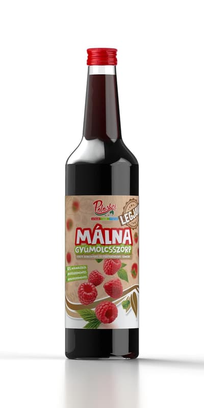 Pölöskei málna gyümölcsszörp