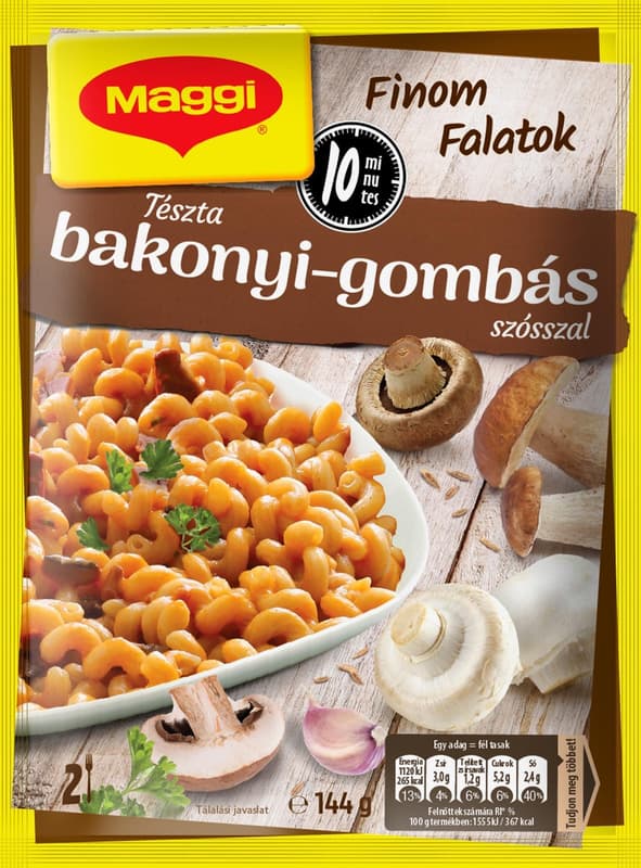 Maggi PárPerc Tészta Bakonyi gombás szósszal
