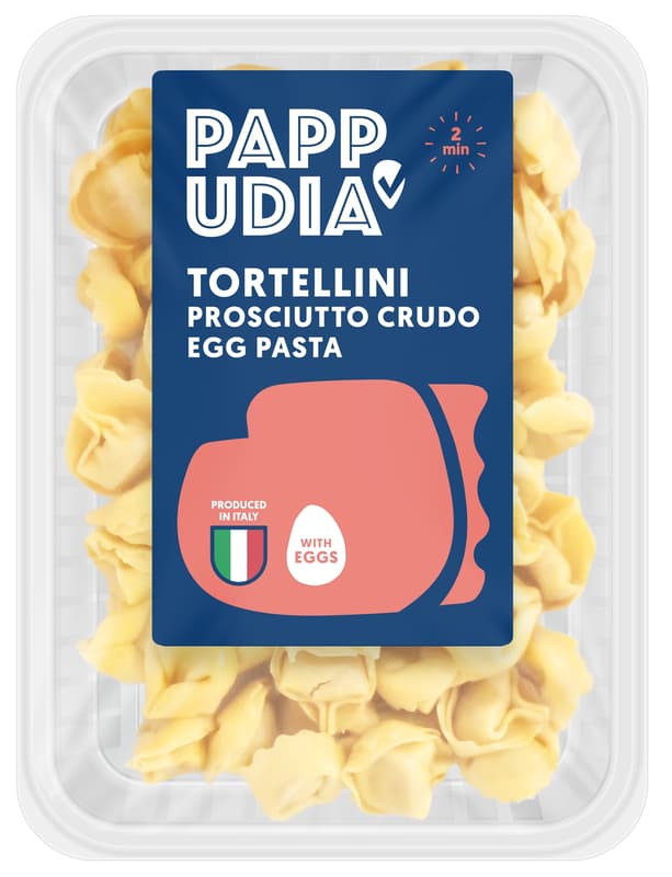 Pappudia Tortellini prosciutto crudo tojásos tészta