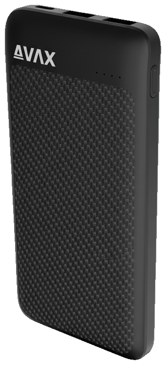 AVAX PB120 LIGHTY+ 20W 10.000mAh powerbank USB-C (PD 3.0) + 2×USB-A, fekete