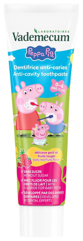 Vademecum Peppa pig toothpaste with red fruits taste