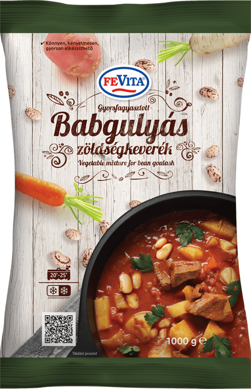 Fevita Gyorsfagyasztot Babgulyás zöldségkeverék