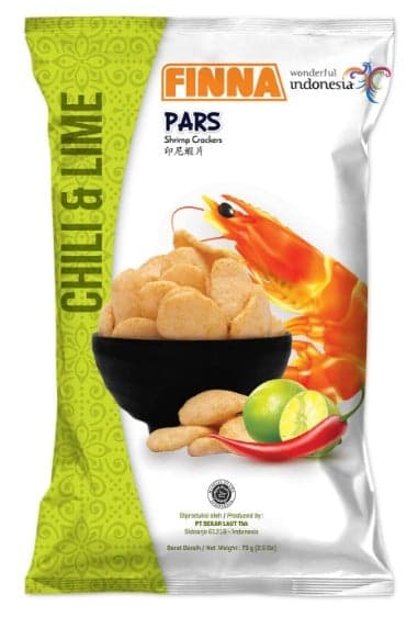 FINNA PARS, Prawn Crackers Chilli & Lime, 14x70g