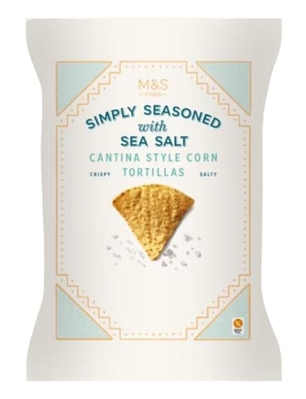 Marks & Spencer Enyhén sózott tortilla chips