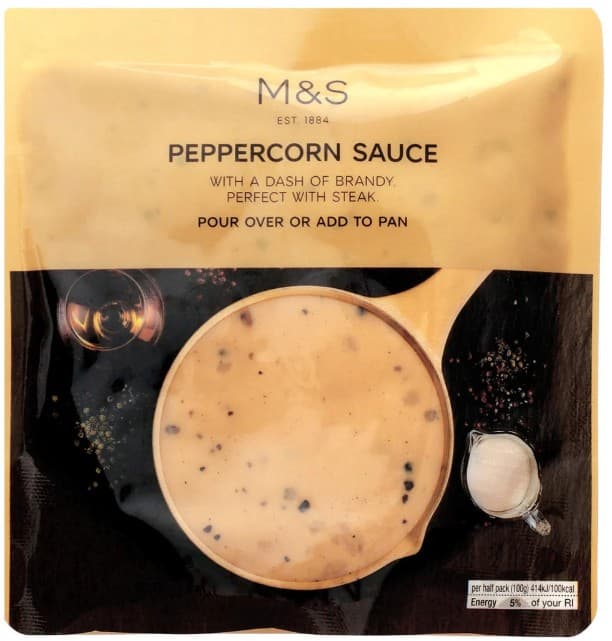 Marks & Spencer Krémes borsmártás vajjal és brandyvel