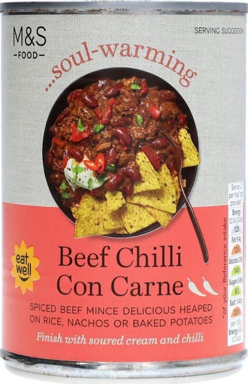 Marks & Spencer Chili con carne marhahússal