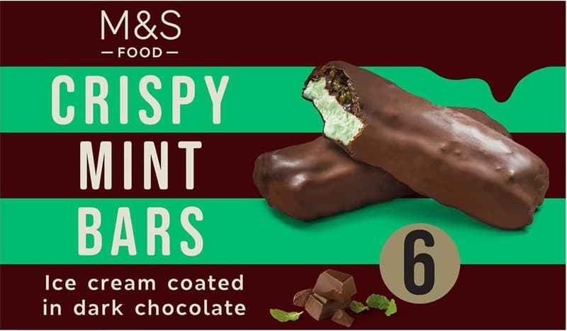 Marks & Spencer Roppanós, menta ízű jégkrém