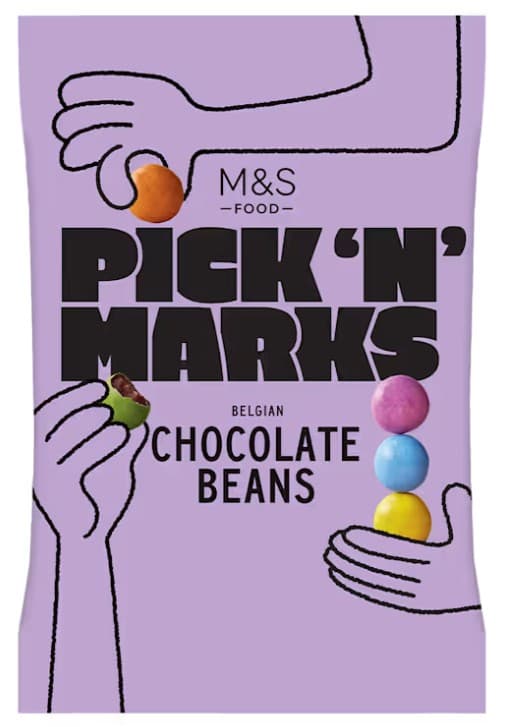 Marks & Spencer Tejcsokoládé drazsé színes cukorbevonattal