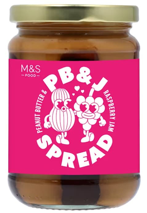 Marks & Spencer Krémes mogyoróvaj mag nélküli málnadzsemmel