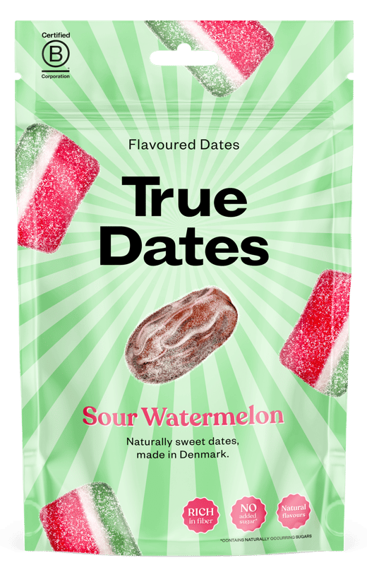 True Dates pitted flavoured dates - Sour Watermelon