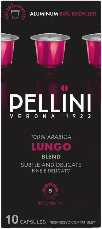 PELLINI Lungo Nespresso kompatibilis aluminium kávékapszula