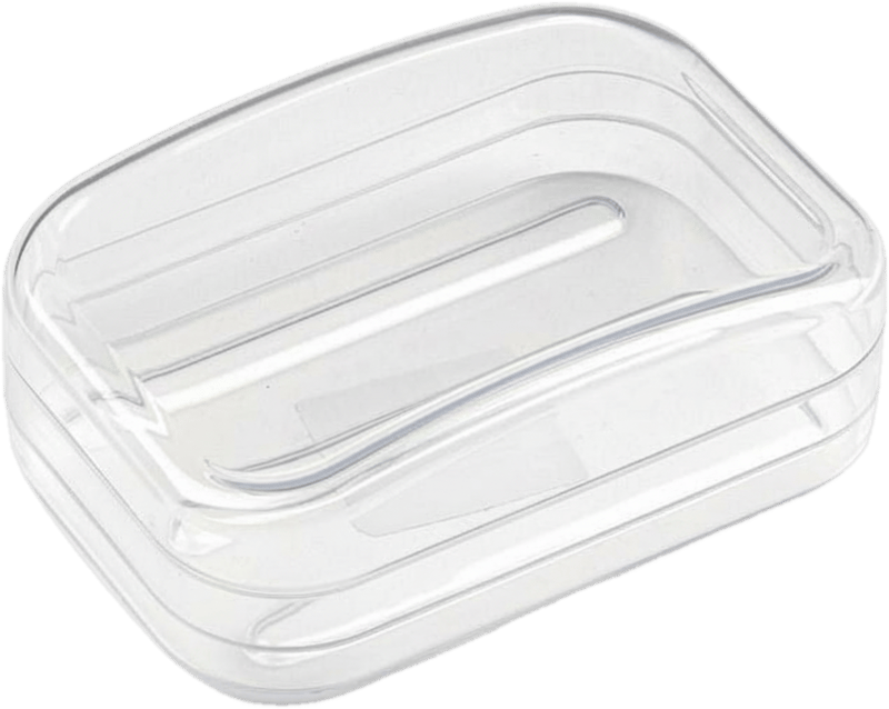 Szappantartó átlátszó zárható  12 x 8 x 4,5