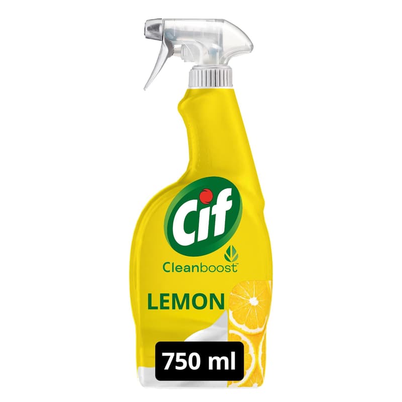 Cif Cream Universal greasefighter and cleaning Spray with Lemon scent, 700ml
