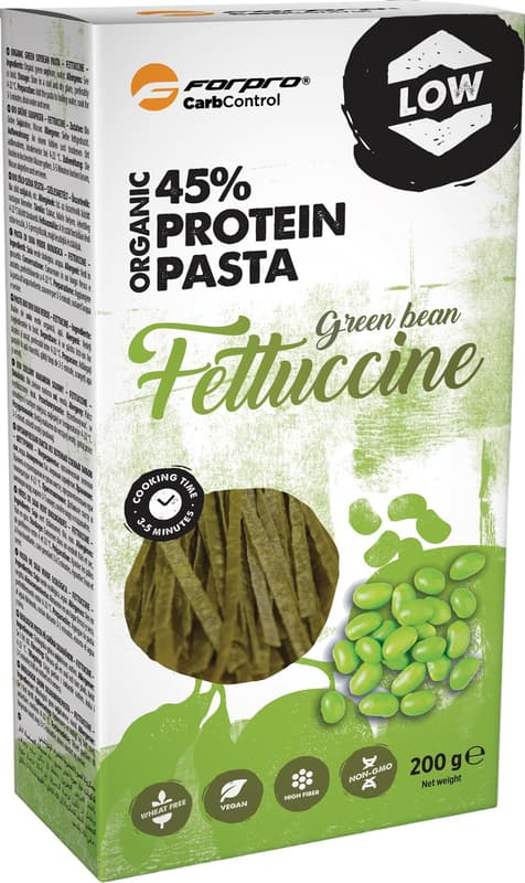 FORPRO BIO zöld szójabab alapú protein fettuccine tészta