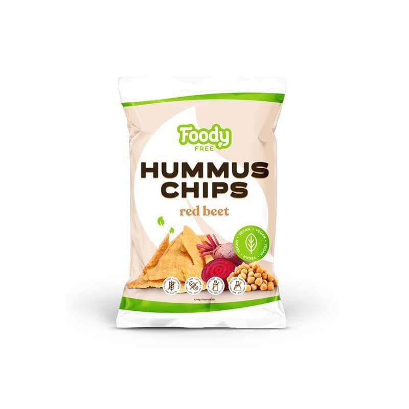 Foody Free Gluténmentes vegán hummus chips céklával