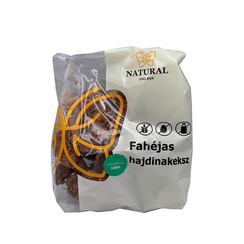 Natural Gluténmentes fahéjas vegán hajdinakeksz
