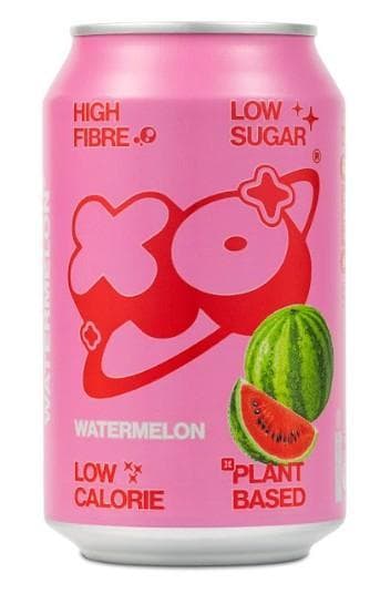 XO Soda prebiotikus soda görögdinnye ízű, alacsony cukortartalmú, szénsavas üdítőital