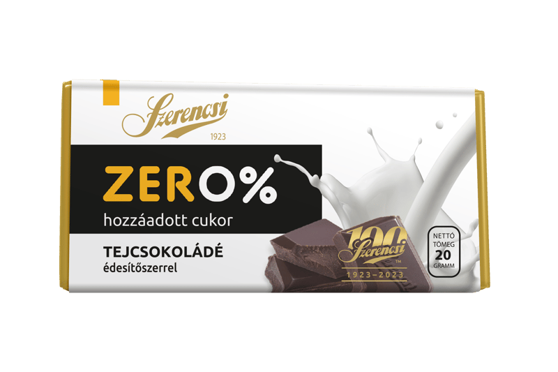 Szerencsi ZERO tejcsokoládé édesítőszerrel